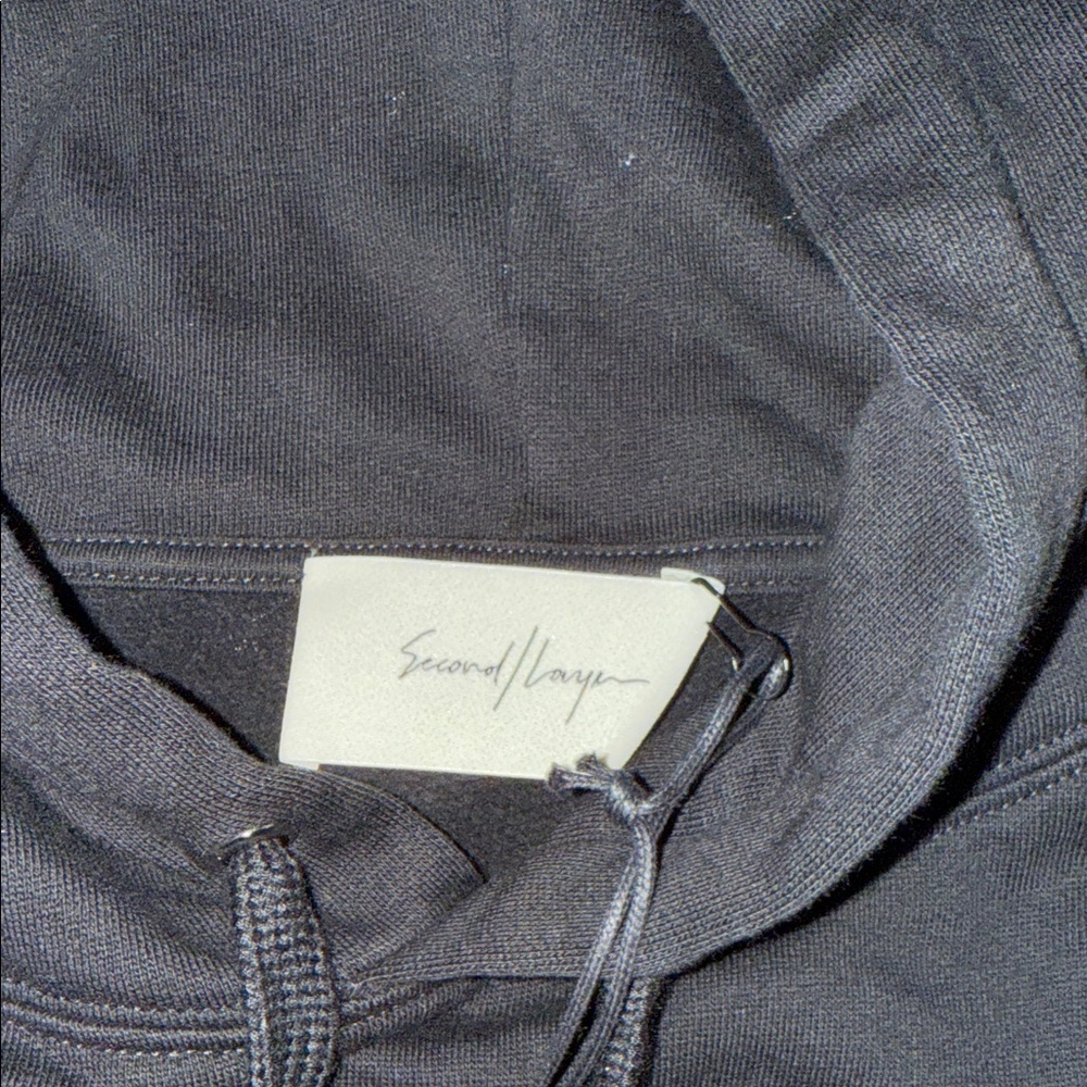 Second Layer Black Hoodie for Men - Picture 4 of 5